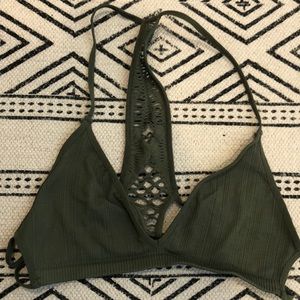 Free People Olive Bralette